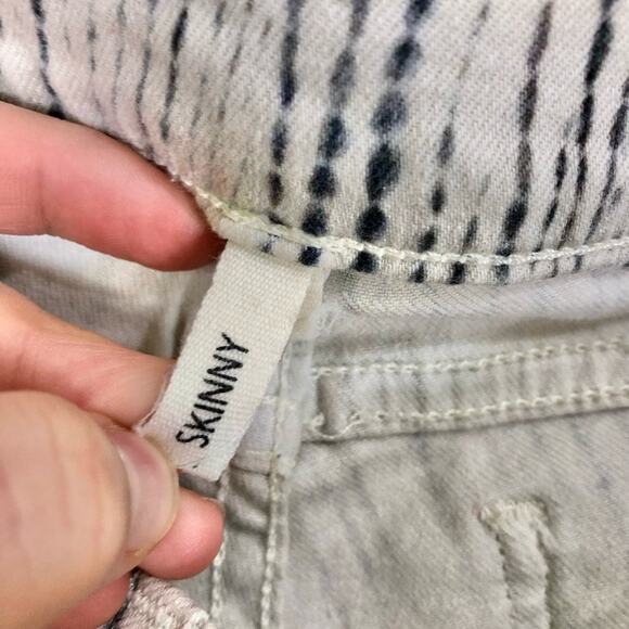 Rag & Bone Skinny Jeans in Riptide Tie Dye Stripe Wash Size 25 - Picture 4 of 10